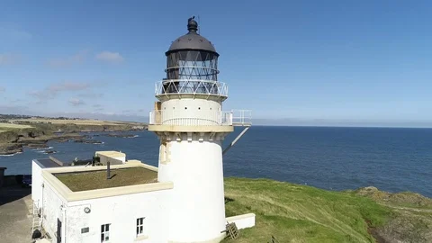 Stunning views of the open sea, small islands and green areas. Stock Footage 119892074