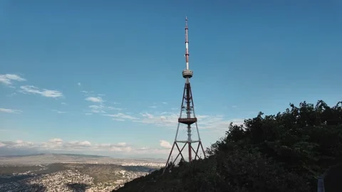 Stunning views from the TV tower during the day Stock-Footage 302265496