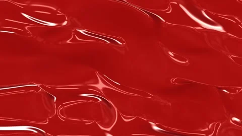 A Stunning Visual of Glossy Red Waves: Captivating Textures and Reflections in a Stock Footage 318206528