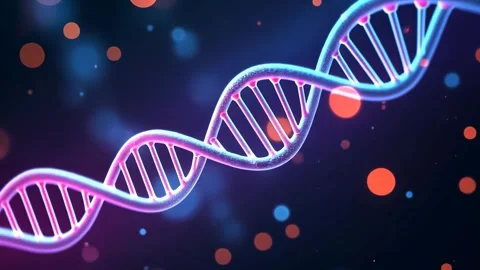 Stunning Visualization DNA Colorful Light Dynamic Abstract Background Stock-Footage 332134690