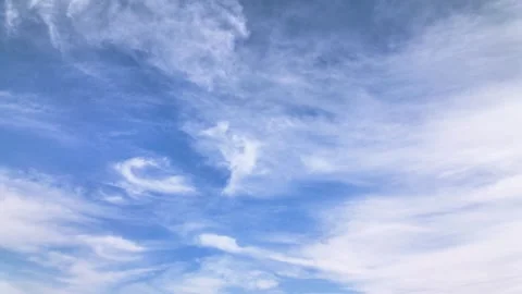 Stunning Winter Blue Sky Timelapse - 59 Seconds of Crisp Clear Clouds Stock Footage 336658799
