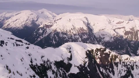 Stunning winter landscape view in the mountains Stock Footage 320293360