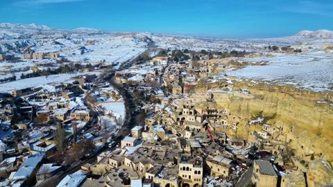 A stunning winter view of Cappadocia 動画素材 302153875