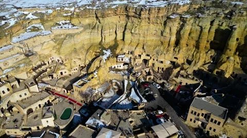 A stunning winter view of Cappadocia 動画素材 302153960