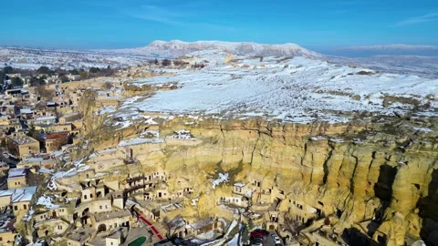 A stunning winter view of Cappadocia 動画素材 302153995