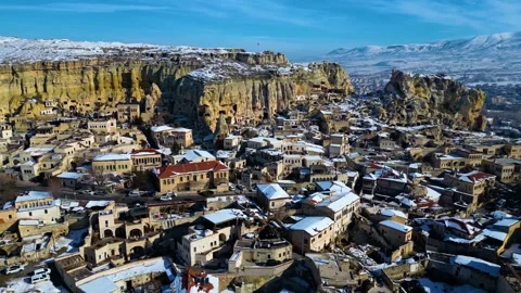 A stunning winter view of Cappadocia 動画素材 302154242