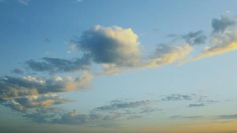 Stunningly Beautiful Cloud Patterns Forming Against a Clear and Vibrant Blue Sky Stock Photos
