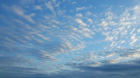 Stunningly Beautiful Cloud Patterns Gracefully Displayed Under a Vibrant Blue Sk Stock Photos