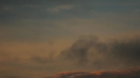 The Stunningly Beautiful Evening Skies with Dramatic and Captivating Cloud Stock Footage 318064310