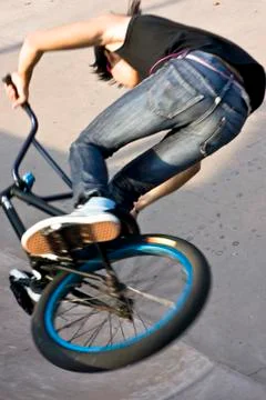Stunt biker 库存照片