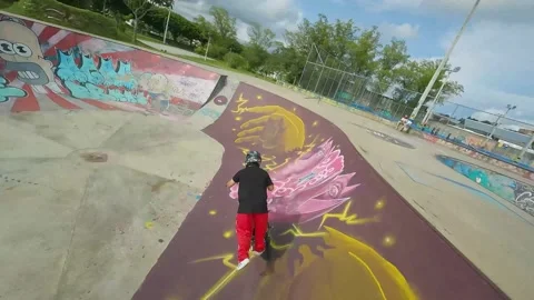 STUNT CON DRON FPV Video stock 232176996