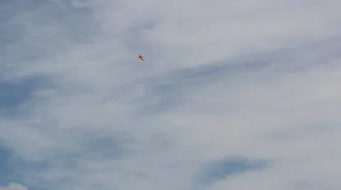 Stunt flyer in action Stock Footage 26577486