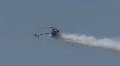 Stunt Helicopter and Smoke HD Footage