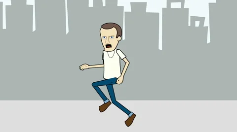 The Stunt is Over:  Cartoon Sequence Video stock 49673405
