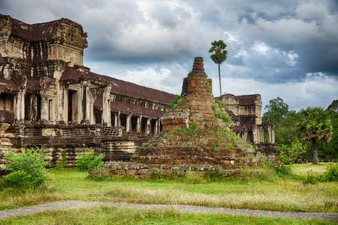 Stupa at angkor wat Stock Photos