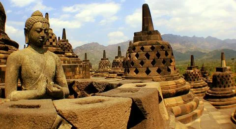 Stupa Borobudur Stock Photos