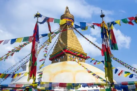 The Stupa of Boudanath Foto stock