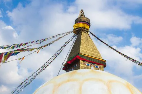 The Stupa of Boudanath Stock Photos