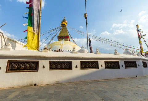The Stupa of Boudanath Stock Photos