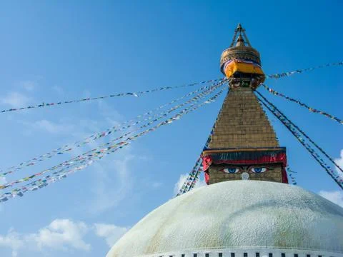 The Stupa of Boudanath Stock Photos