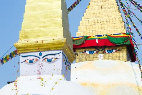 The Stupa of Boudanath Foto stock