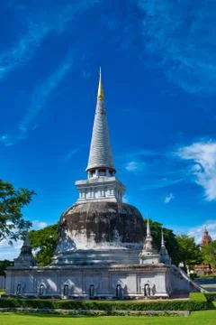 The stupa of Phra Maha That Stock Photos