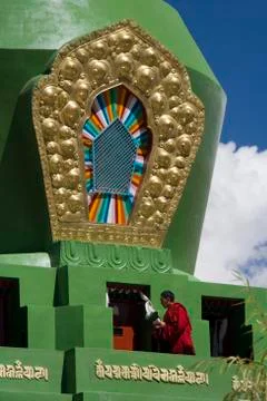 Stupa at Sera Monastery - Tibet Stock Photos