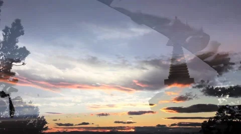 Stupa at Sunset No.1 Vidéo 45407652