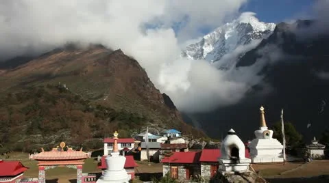 Stupa,Himalayas Stock Footage 24635850