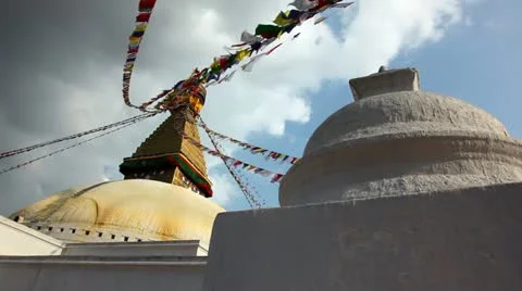 Stupa,Himalayas Stock Footage 24636829