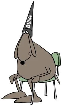 Stupid dog Stock Illustration