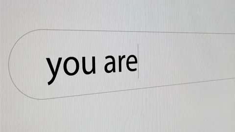 Stupid text  Typing in a search line on the computer. 4K Stock Footage 239071048