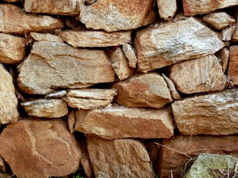 Sturdy old stone wall Stock Photos