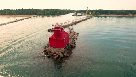 Sturgeon Bay Pierhead Light 動画素材 276186072