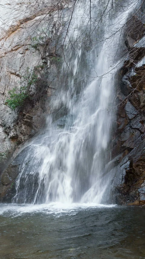 Sturtevant Falls in the San Gabriel Mountains Stock Footage 257516196