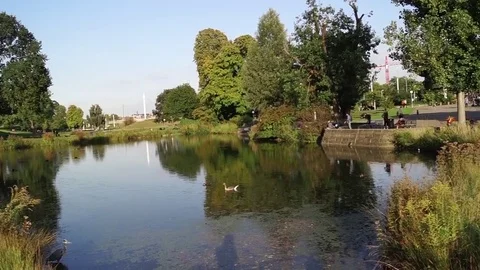 Stuttgart city park Video stock 81999386