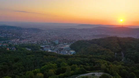 Stuttgart drone footage 스톡 동영상 139743729