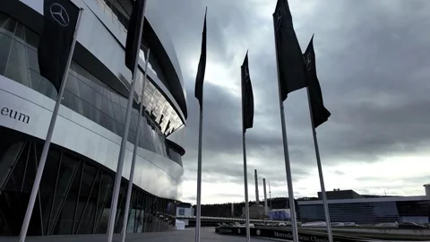 Stuttgart Germany - 04 02 2024:The Mercedes-Benz Museum Stuttgart Stock Footage 264420160
