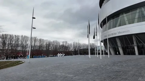 Stuttgart Germany - 04 02 2024:The Mercedes-Benz Museum Stuttgart Stock Footage 264434026