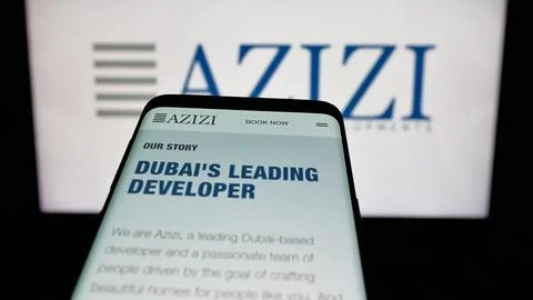 Stuttgart, Germany - 06-18-2025: Mobile phone with website of UAE development Stock Photos