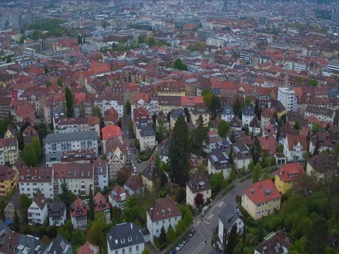 Stuttgart Germany Skyline Видео 76028545