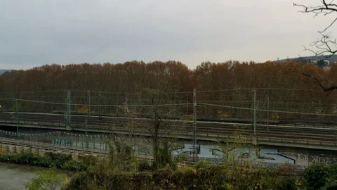 Stuttgart skyline aerial view Stock Footage 120689073