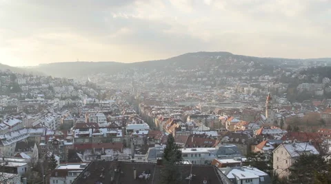 Stuttgart Skyline Stock Footage 59979962