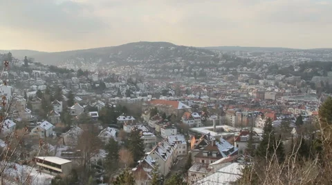 Stuttgart Skyline Stock Footage 59979976