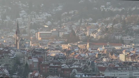 Stuttgart Skyline Timelapse Stock Footage 60633579