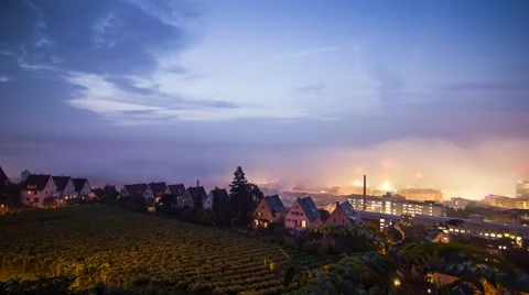 Stuttgart Sunrise (timelapse) Vídeo Stock 43039154