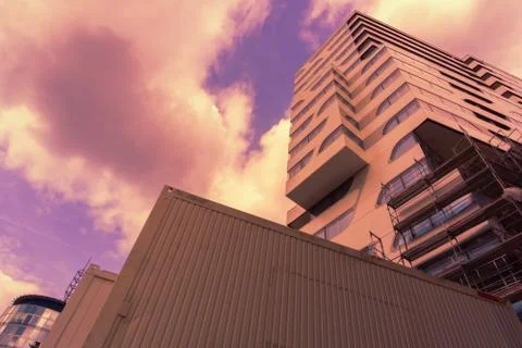 STUTTGART,GERMANY - MAY 24,2017: Cloud 7 building Stock Photos