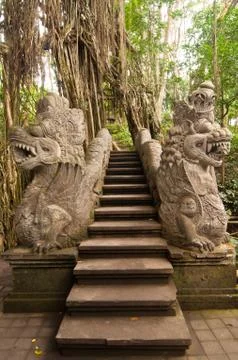 Stutue in ubud Stock Photos