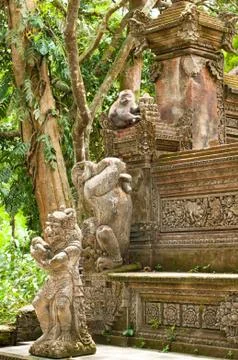 Stutue in ubud Stock Photos