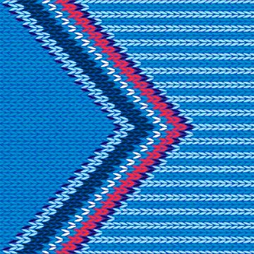 Style Arrow Color Knitted Pattern Stock Illustration